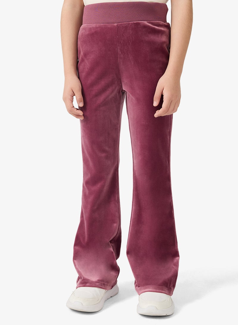 جس بنطلون رياضي مخملي واسع للأطفال - Image 1